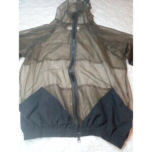 BUZZ MOSQUITO INSECT JACKET Hunting MESH NETTING HODDIE Full Zip VTG USA